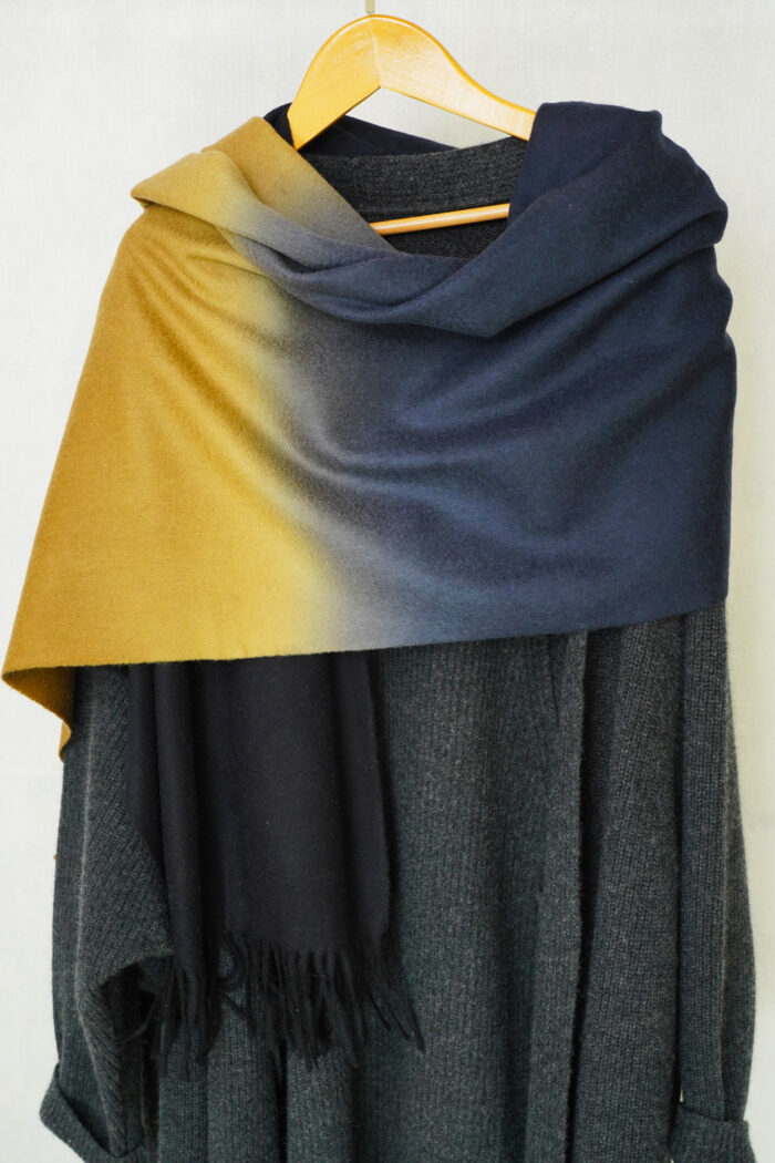 wool gradient shawl